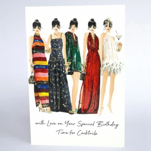 Counting Stars Time For Cocktails Birthday Card - HT44