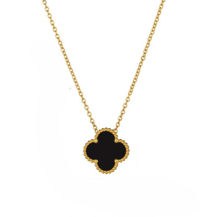 Rosie & Daisy Alhambra Gold Plated Clover Pendant 463 - Blue - Image 5