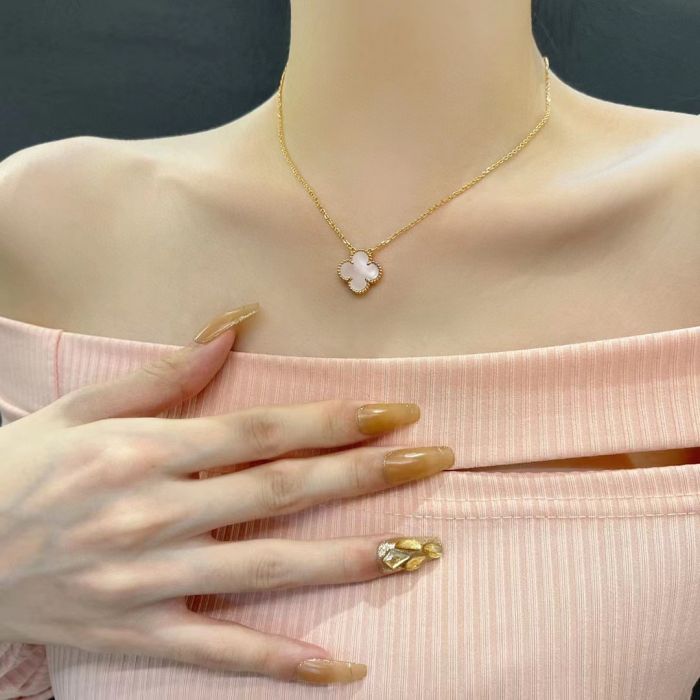 Rosie & Daisy Alhambra Gold Plated Clover Pendant 463 - Blue - Image 3