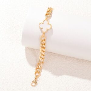 Rosie & Daisy Alhambra Bracelet 477 - Gold/White