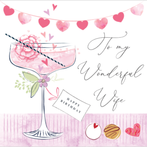 Katie Phythian Wife Birthday Card - RE136