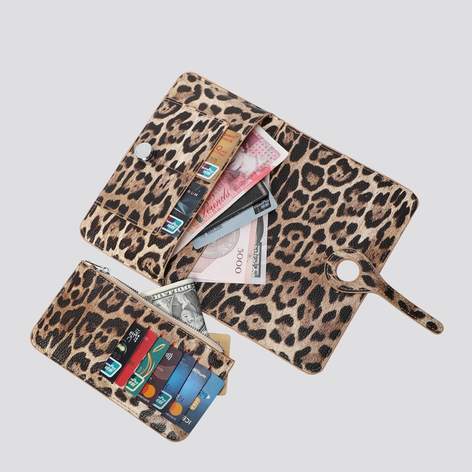Dogon (Designer Inspired) Leopard Print Wallet - 7144 - Image 2