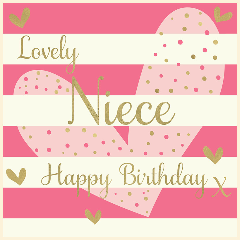 Rush Design Niece Birthday Card - EL008