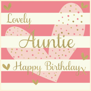 Rush Design Auntie Birthday Card - EL035