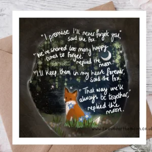 Fox Under The Moon Never Forget You Card - C2303