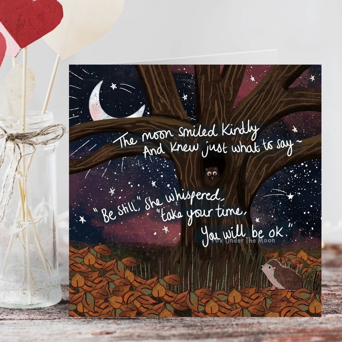 Fox Under The Moon Inspiration Card - CF12 - Image 2