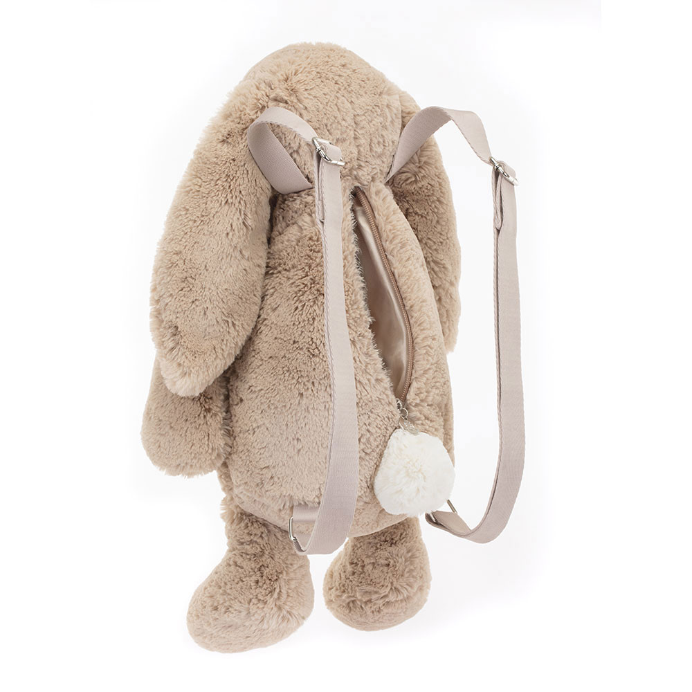 Jellycat Bashful Beige Bunny Backpack - BAS4BBP - Image 3