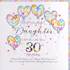 Wendy Jones-Blackett Daughter 30th Birthday Card UP46-30