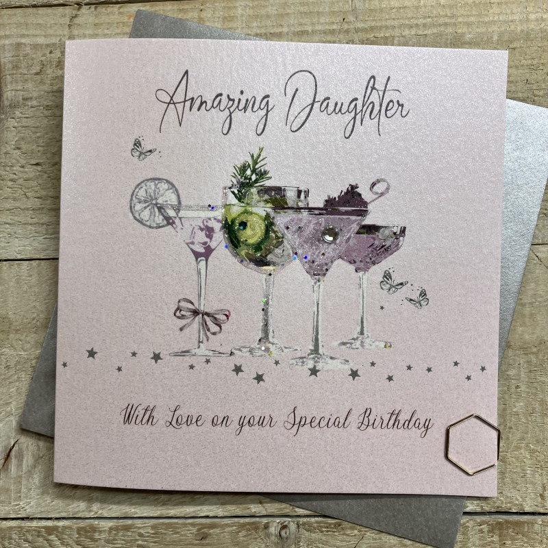 White Cotton Daughter Birthday Card - XDP40
