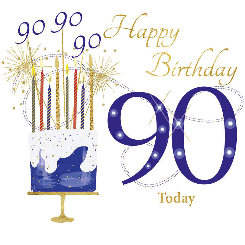 Rush Design 90th Birthday Card - NW58