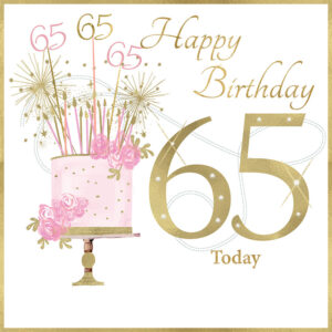 Rush Design 65th Birthday Card - NW74