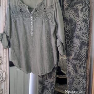 Lizzie 2 in 1 Blouse - Khaki