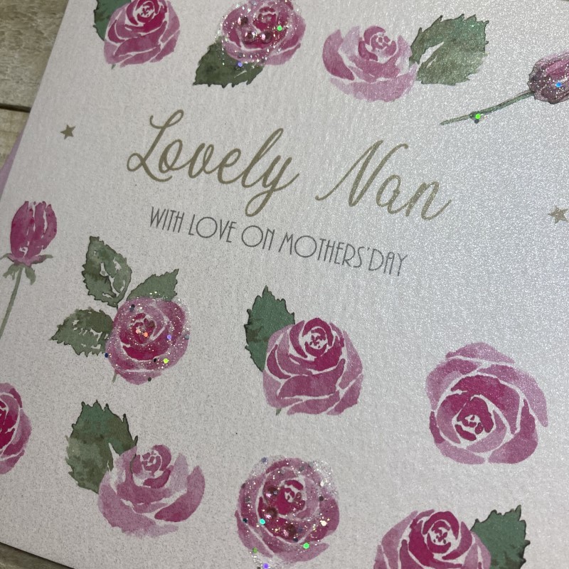 White Cotton Nan Mother's Day Card - M25-32 - Image 2