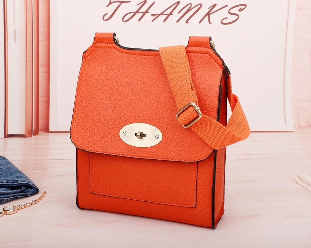 Antony (Designer Inspired) Classic Messenger Bag 1202 - Orange