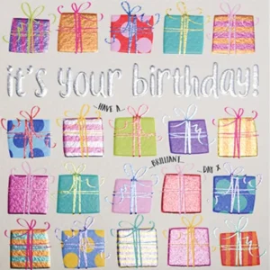 Wendy Jones-Blackett Presents Birthday Card - Q1509