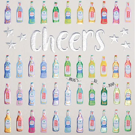 Wendy Jones-Blackett Cheers Card - Q1538