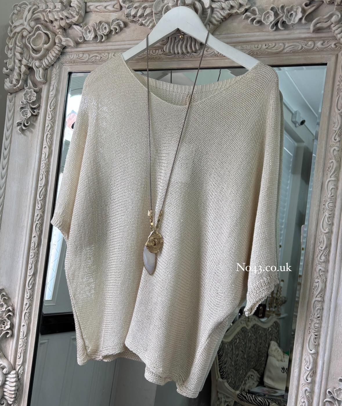 Belle Light Knit Top - Oatmeal