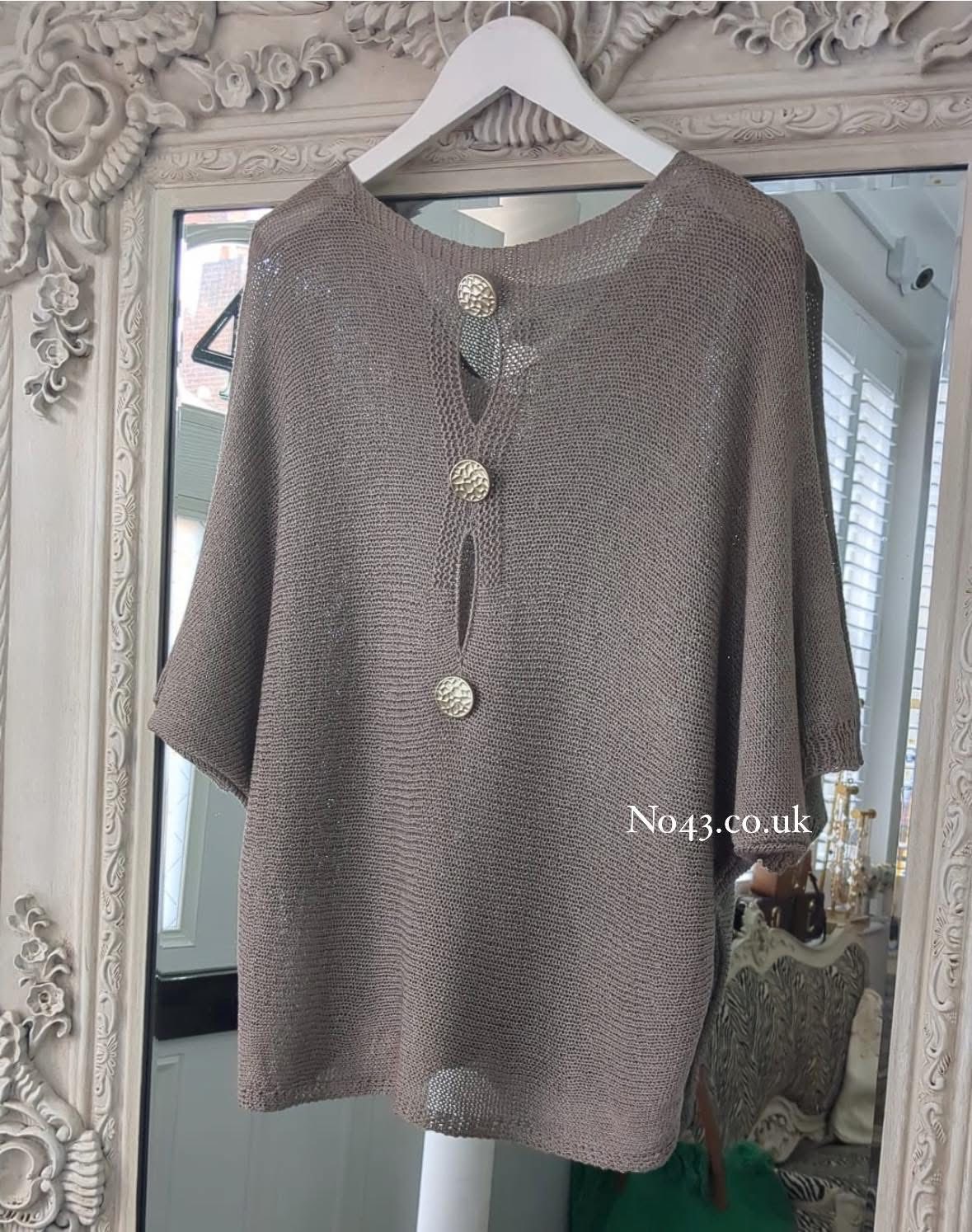 Belle Light Knit Top - Pale Pink - Image 9
