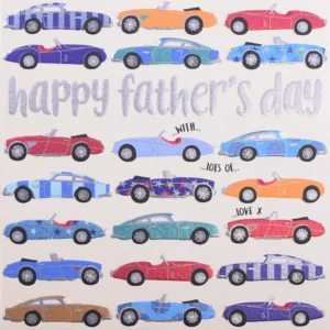 Wendy Jones-Blackett Cars Fathers Day Card - QD93