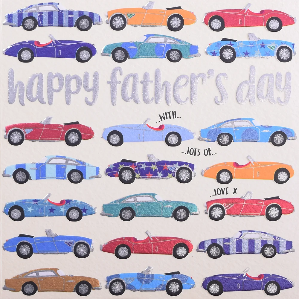 Wendy Jones-Blackett Cars Fathers Day Card - QD93