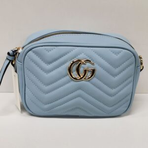 Marmont Style (Designer Inspired) Medium Bag 2283 - Pale Blue