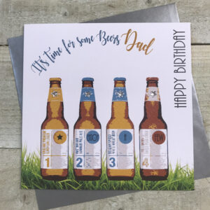 White Cotton Dad Birthday Card - XMT22