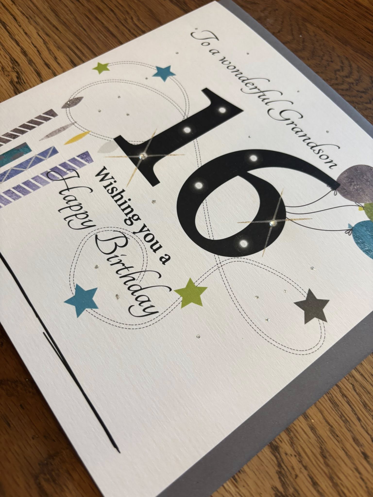 Rush Design Grandson 16th Birthday Card - ESL99 - Image 2