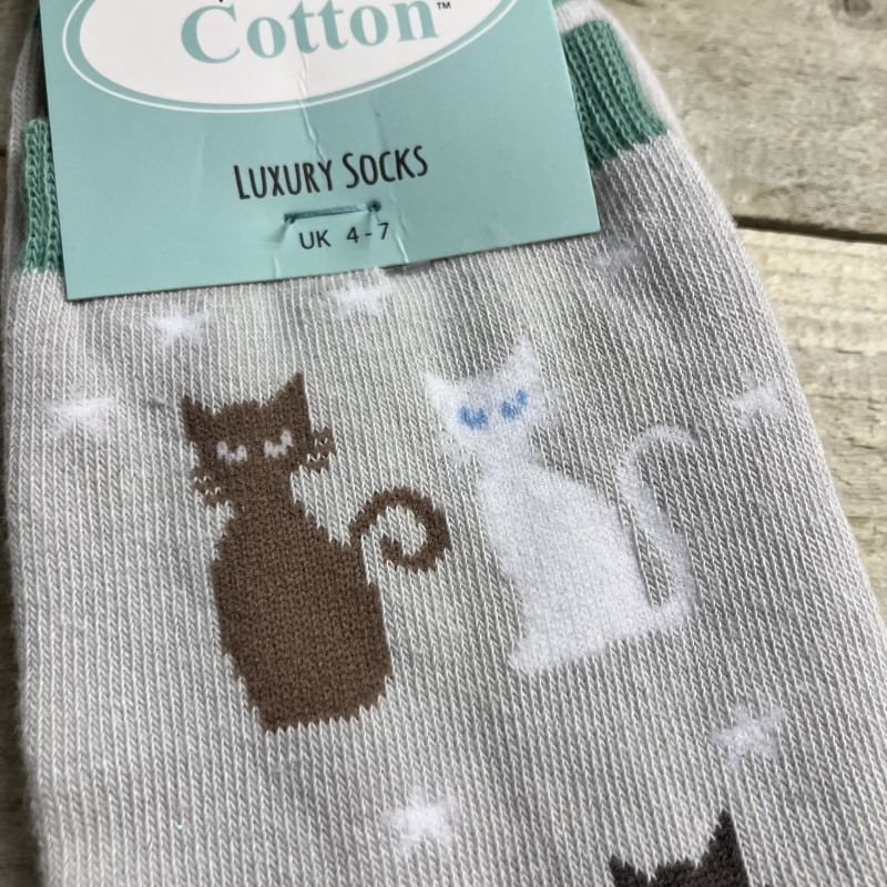 Cute Cats Socks - SK37 - Image 2