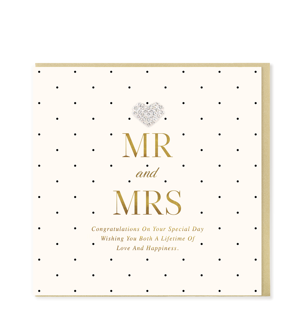 Hearts Designs Wedding Card - MDL34