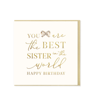 Hearts Designs Sister Birthday Card - LN79