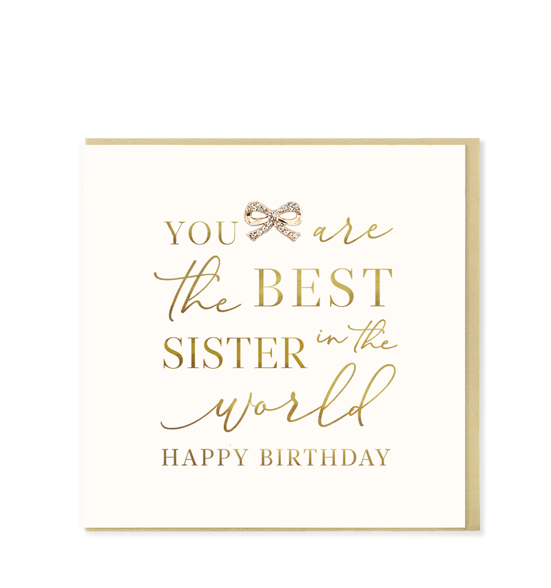 Hearts Designs Sister Birthday Card - LN79