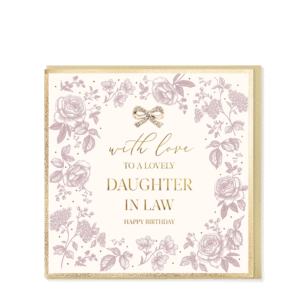 Hearts Designs Daughter In Law Birthday Card - LN84