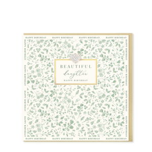 Hearts Designs Daughter Birthday Card - MD147