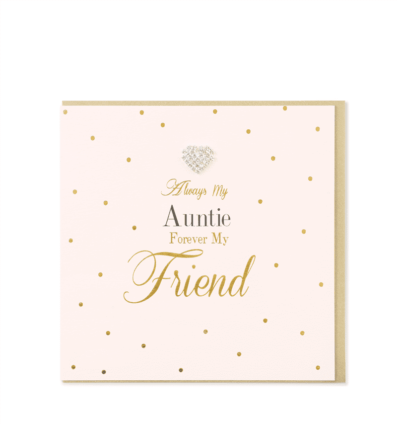 Hearts Designs Auntie Card - MD AMA