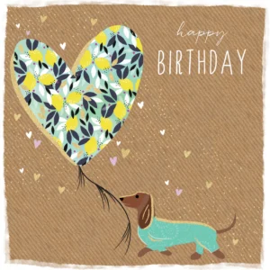 Jaz & Baz Sausage Dog Birthday Card - JB456