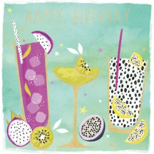 Jaz & Baz Cocktails Birthday Card - JB458