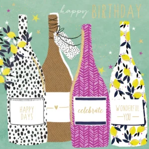Jaz & Baz Bottles Birthday Card - JB460