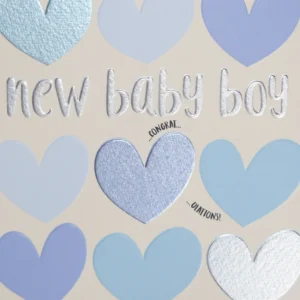 Wendy Jones-Blackett Baby Boy Card - Q1567