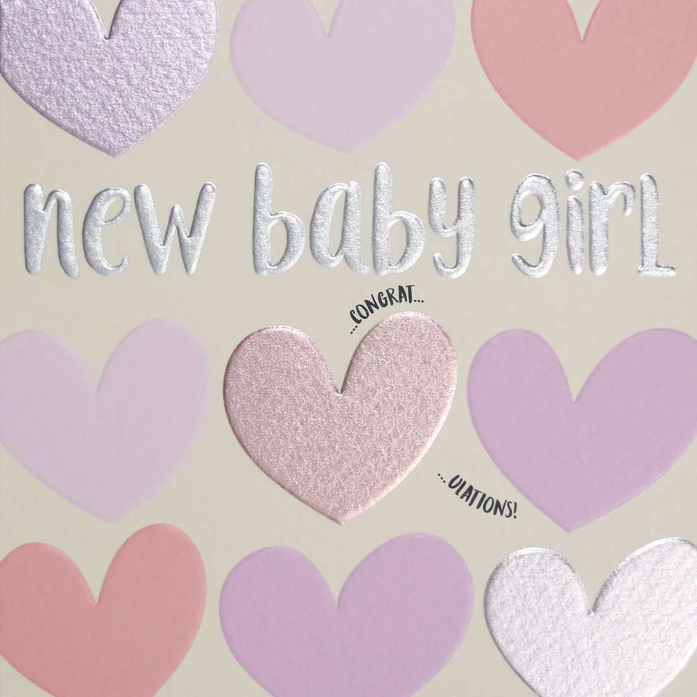 Wendy Jones-Blackett Baby Girl Card - Q1568