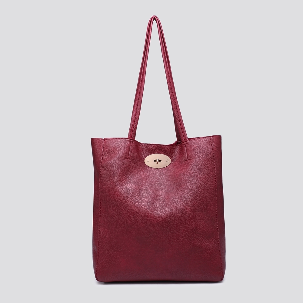 Bayswater (Designer Inspired) Large Tote Bag 3293 - Wine