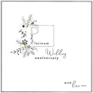 Cinnamon Aitch Platinum Anniversary Card - PXL86