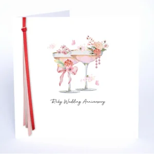 Five Dollar Shake Ruby Wedding Anniversary Card - RR33