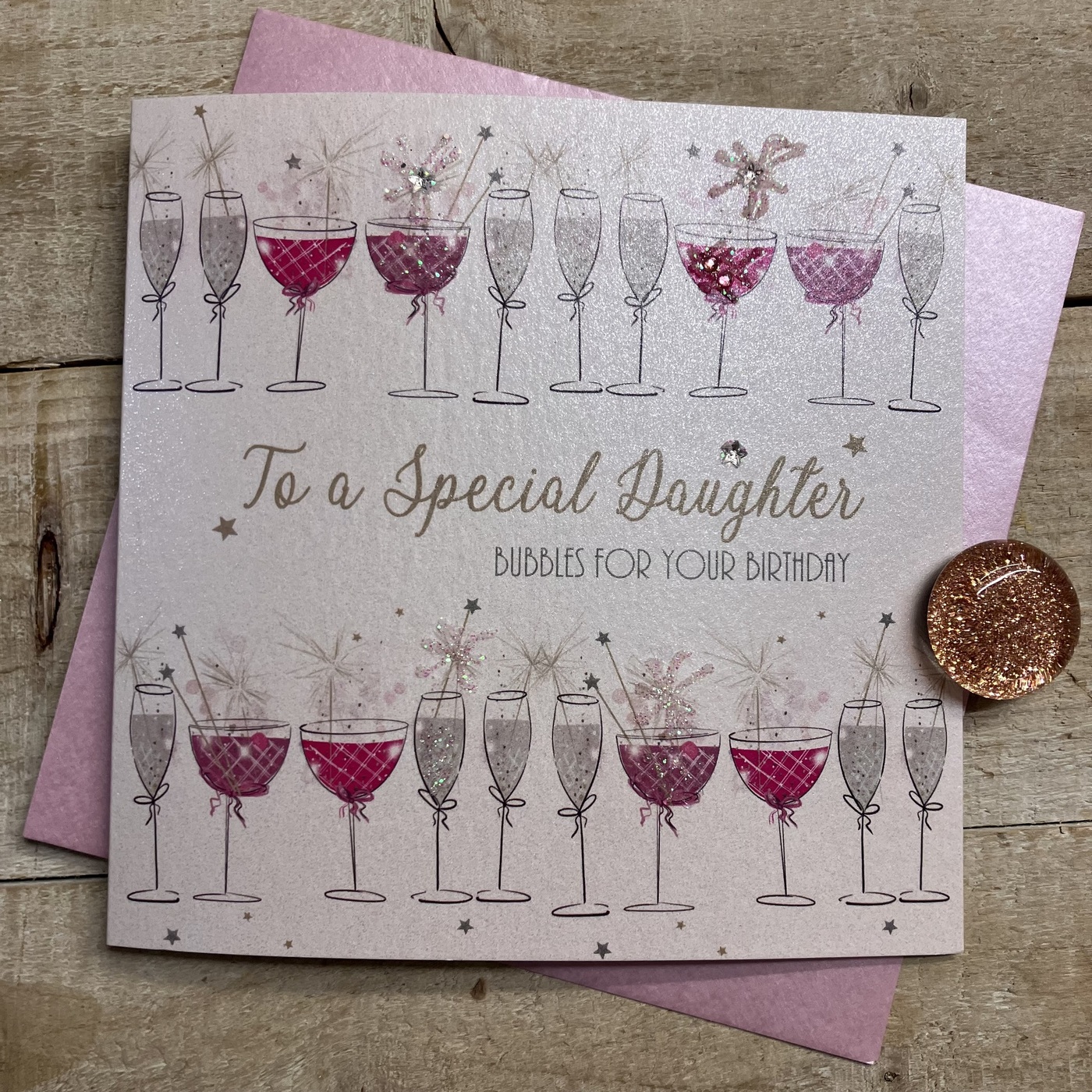 White Cotton Daughter Birthday Card - XD277