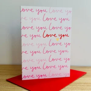 Megan Claire Love You Card - XO10