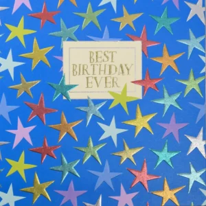 Wendy Jones-Blackett Stars Birthday Card - F515