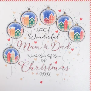 Wendy Jones-Blackett Mum & Dad Christmas Card - UPAX012