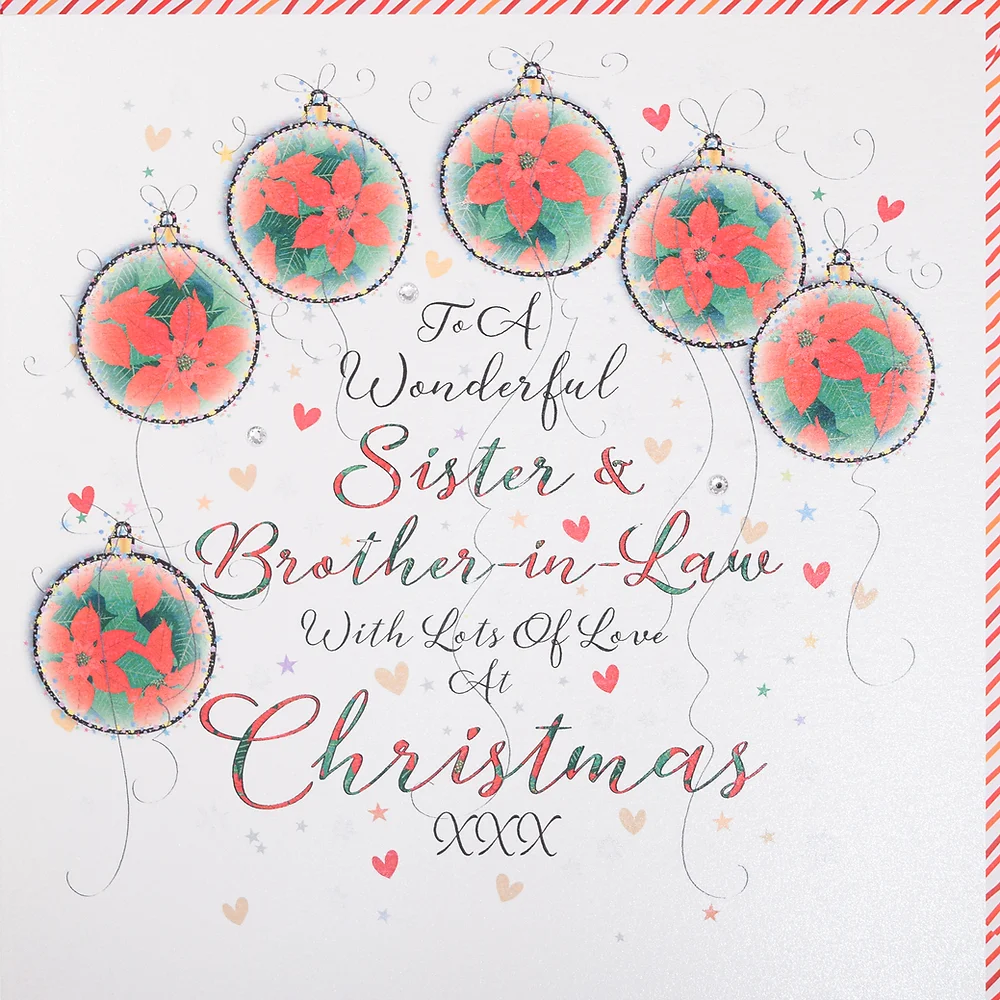 Wendy Jones-Blackett Sister & Brother In Law Christmas Card - UPAX020