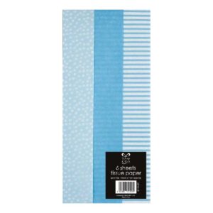 Patterned Tissue Paper - Pale Blue