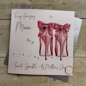 White Cotton Mother's Day Card - M26-10