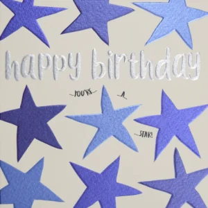 Wendy Jones-Blackett Stars Birthday Card - Q1553